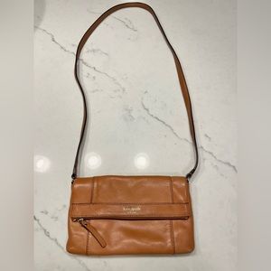 Brown leather Kate Spade crossbody bag